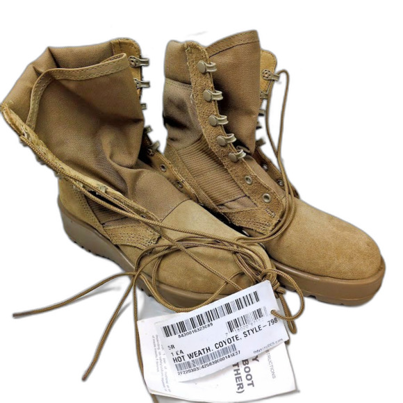 Army Hot Weather Combat Boot - Coyote Brown - Size: 5R - New - Picture 1 of 7